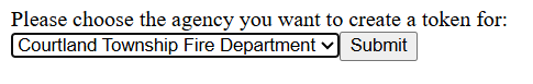 Select your agency screenshot